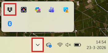 Dropbox openen Windows